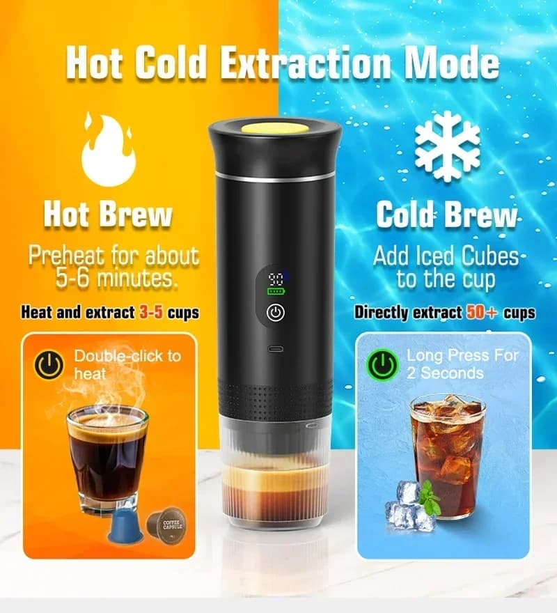 Máy pha cà phê Espresso cầm tay 3 trong 1
