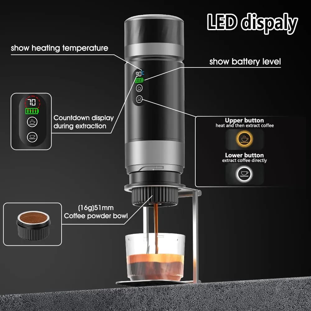 Máy pha cà phê Espresso cầm tay 3 trong 1