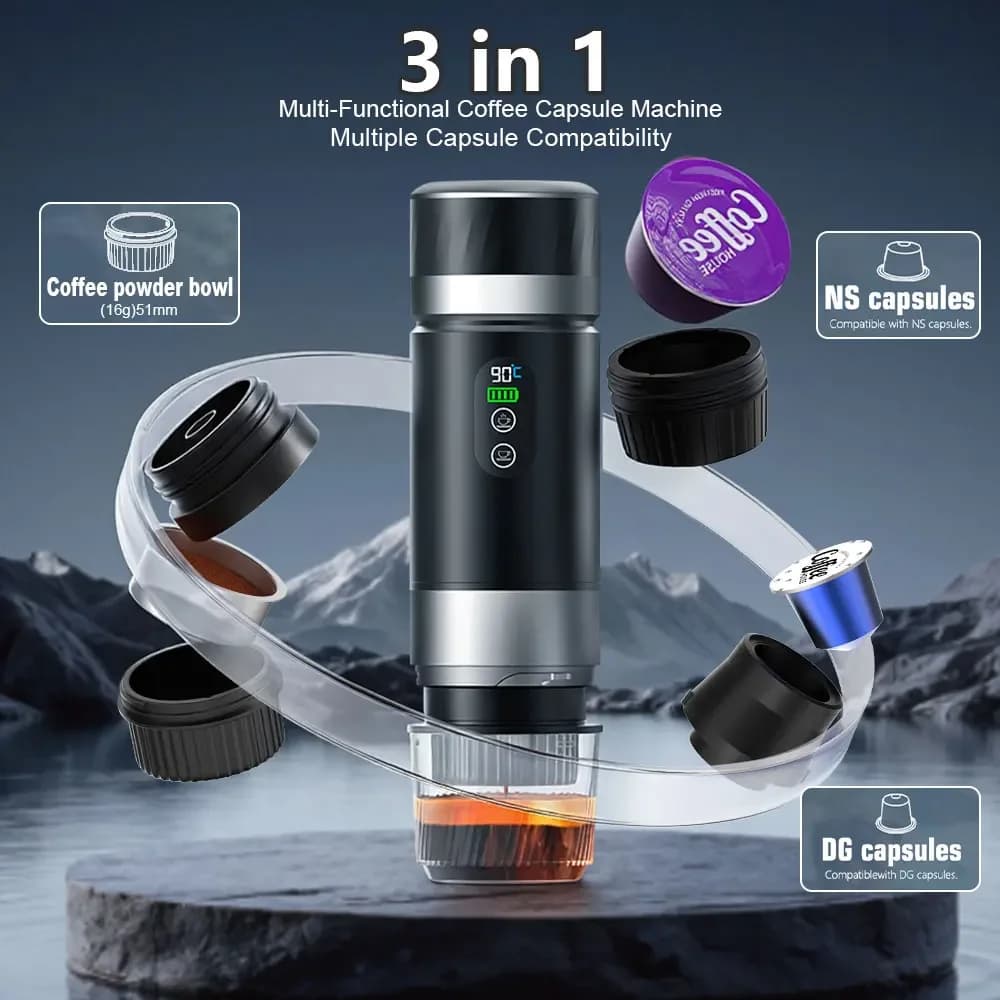 Máy pha cà phê Espresso cầm tay 3 trong 1