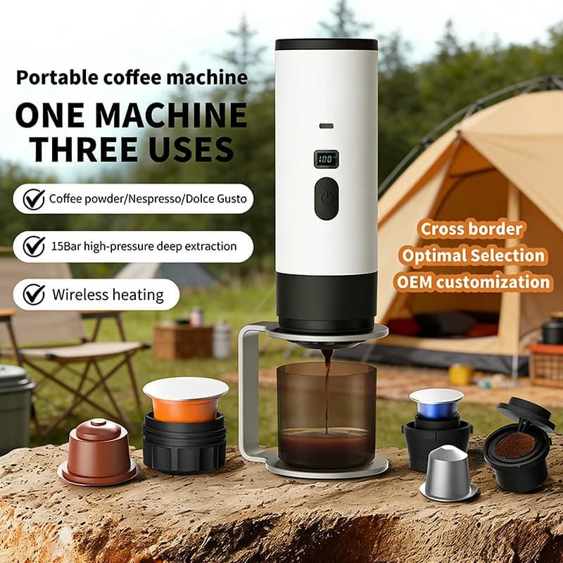 Máy pha cà phê điện cầm tay 7800mAh