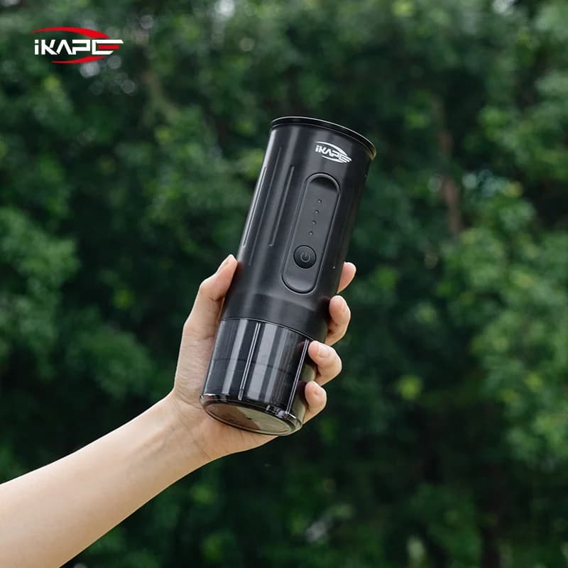 Máy pha cà phê cầm tay dùng viên nén và cà phê xay