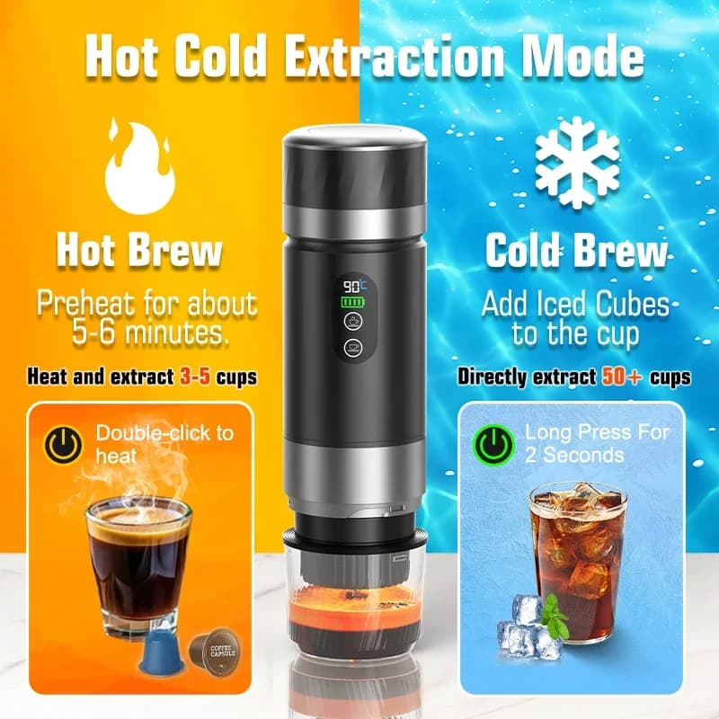 Máy pha cà phê Espresso cầm tay 3 trong 1