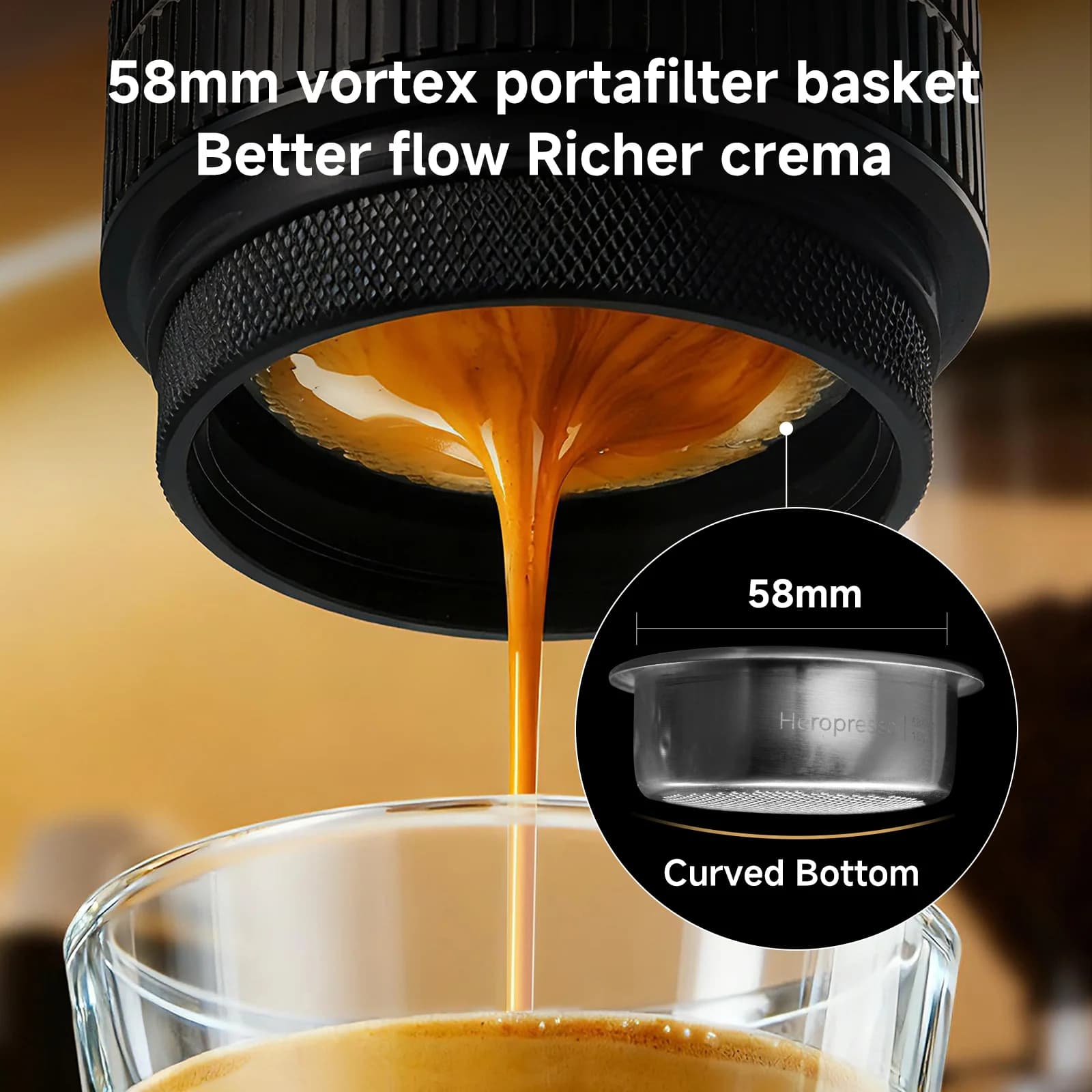 Máy pha espresso cầm tay 20-Bar 58mm